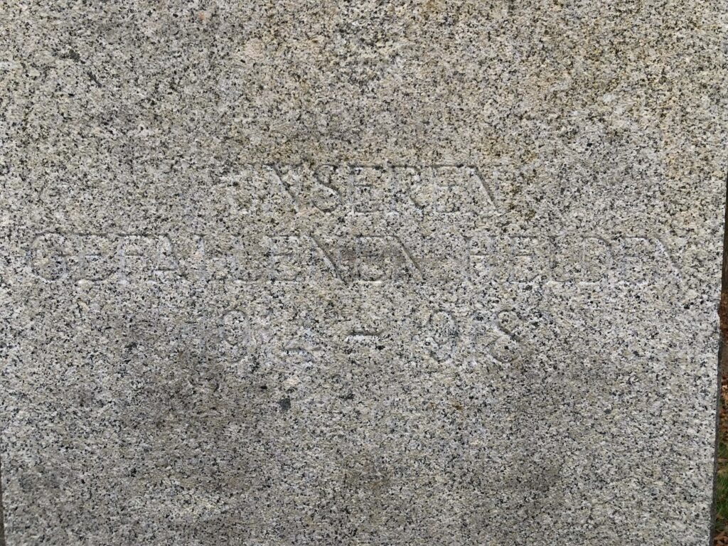 Pomnik poległych w I Wojnie Światowej w Chobieni - inskrypcja